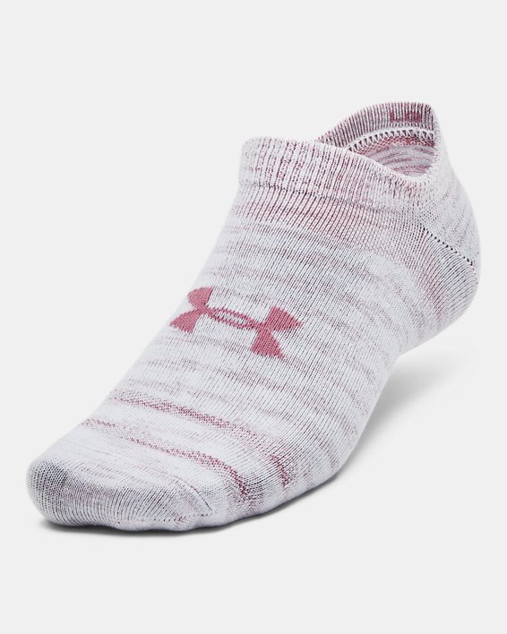 Unisex UA Essential 3-Pack No-Show Socks in White image number 1